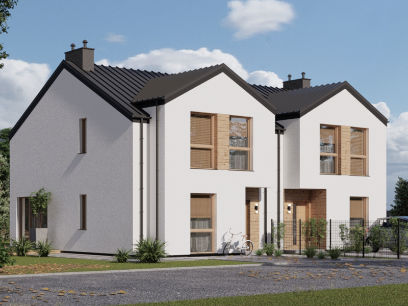 Przestronny i Nowoczesny Bliźniak w Kozerkach – Elegancja i Komfort w Zgodzie z Naturą N.2003