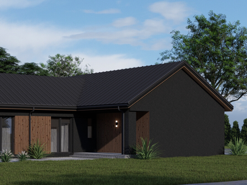 Harmonia Przestrzeni i Nowoczesności – Luksusowy Dom Parterowy w Janinowie