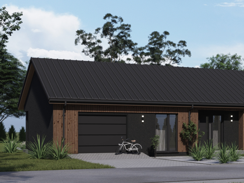 Harmonia Przestrzeni i Nowoczesności – Luksusowy Dom Parterowy w Janinowie